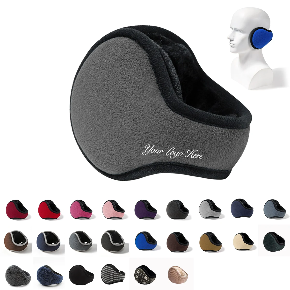Winter Polar Fleece Ear Warmers 1