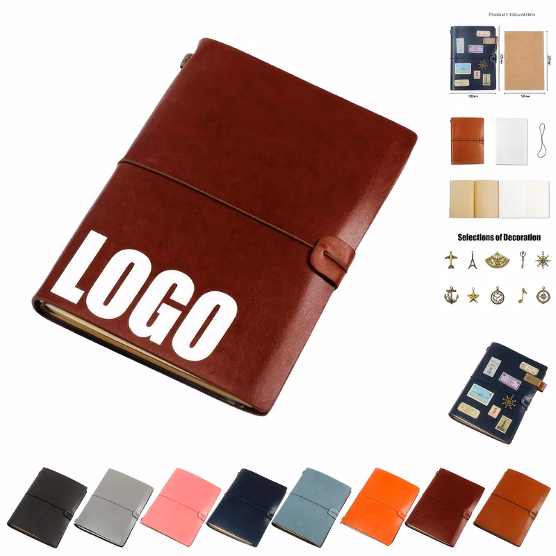 PU Leather A5 Business Travel Journal Pocket Notebook