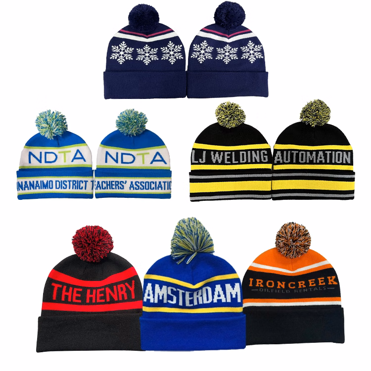 SM00034 - PMS color match Custom Knit Cap/Hat with Beanie