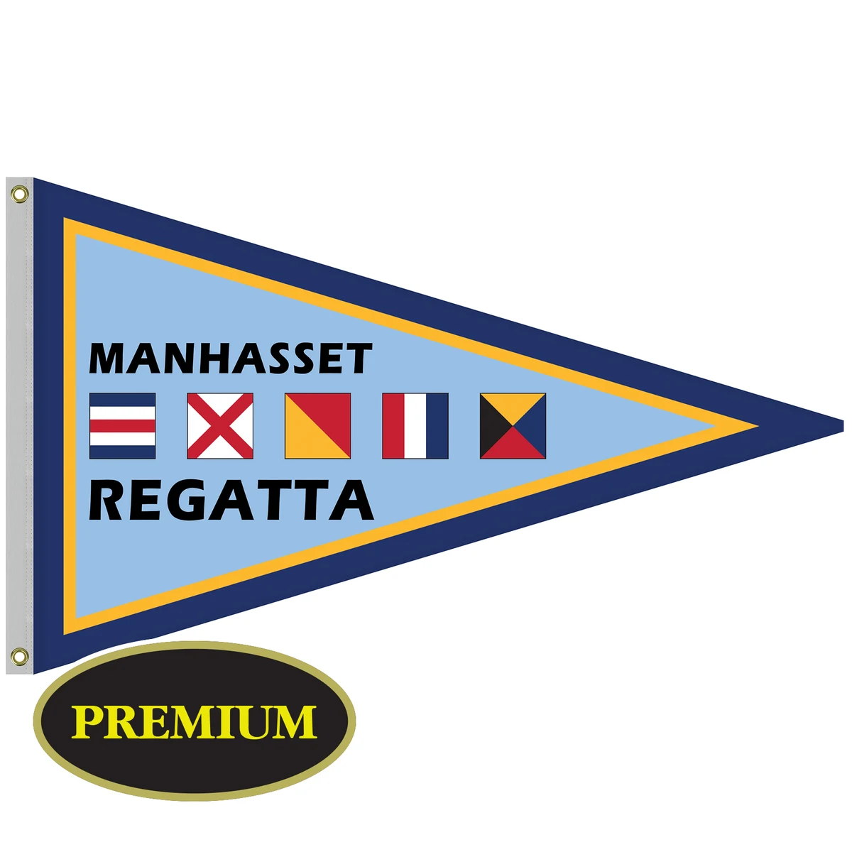 Single Reverse Knitted Polyester Pennant Boat Flag (36"x60") 1