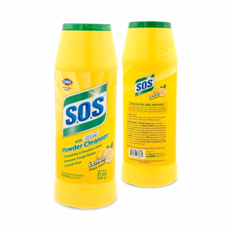 S.O.S Powder Cleaner with Bleach - Lemon 21oz