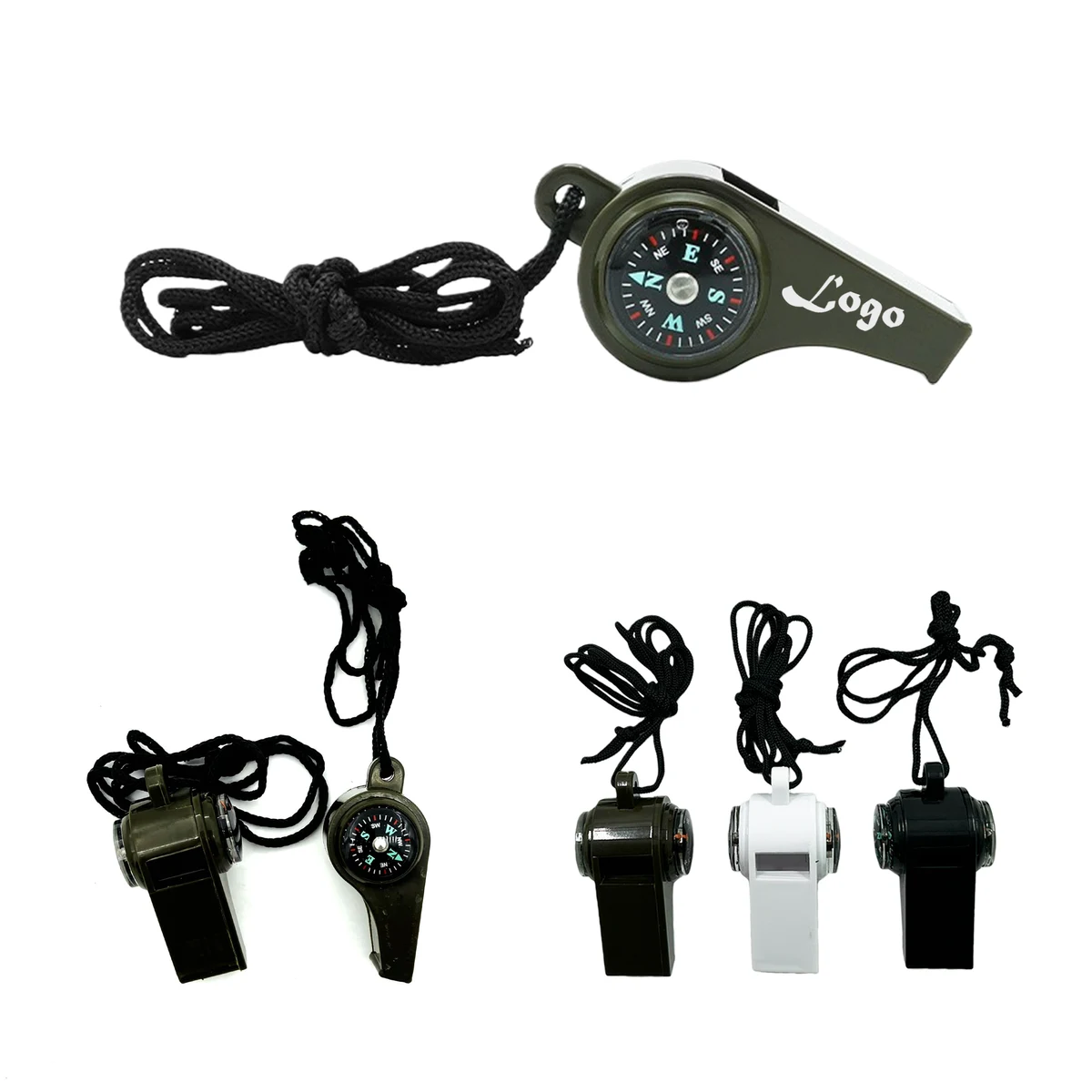 3-in-1 Emergency Compass and Thermometer Survival Whistle 1