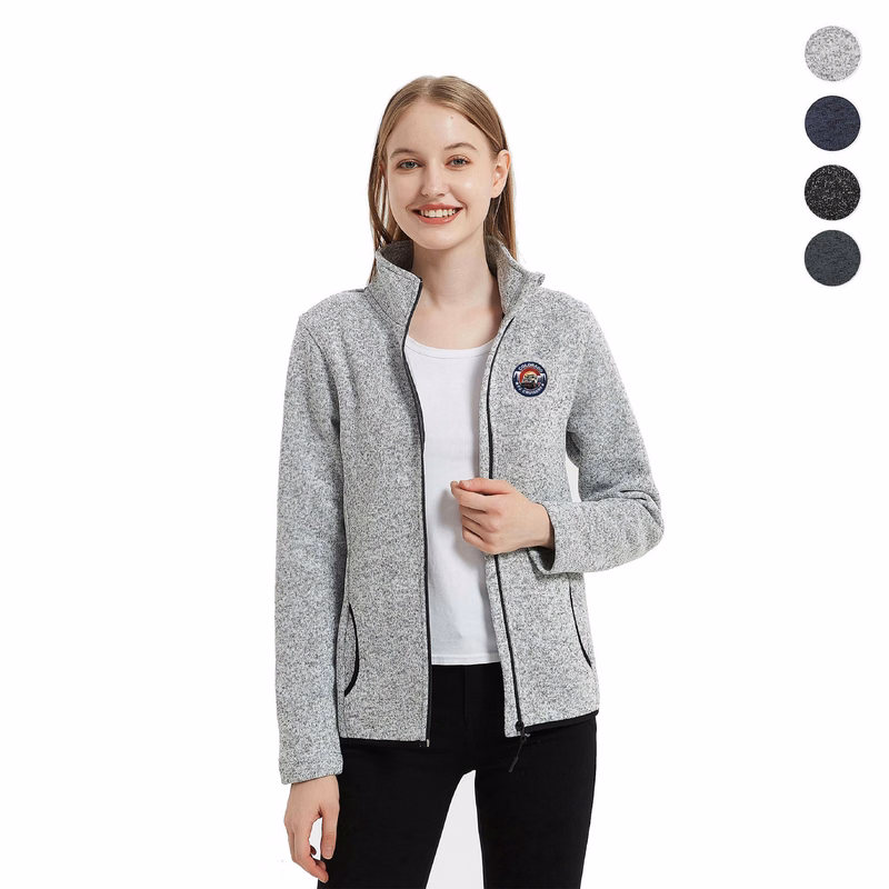Women's Full-Zip Sweater Fleece Jacket