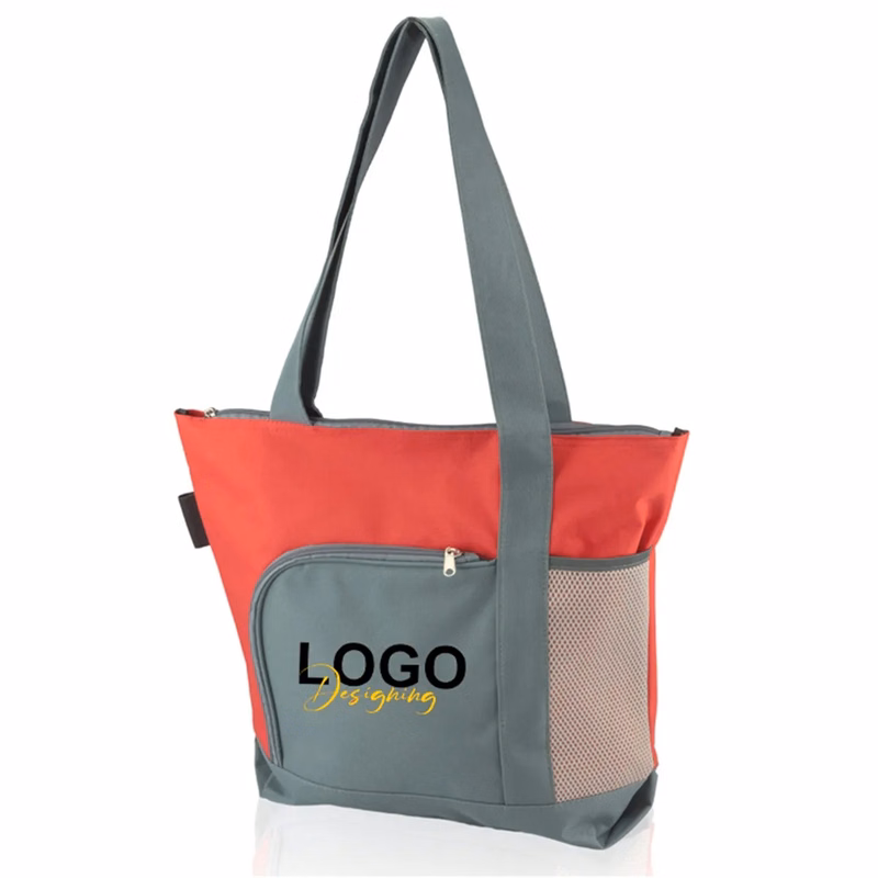 Polyester Canvas Zipper Tote