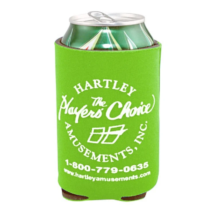 Custom Coolie Collapsible Beverage Insulator, custom koozie with logo imprint 1