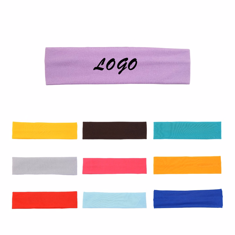 Solid Color Elastic Sport Headband Yoga Running