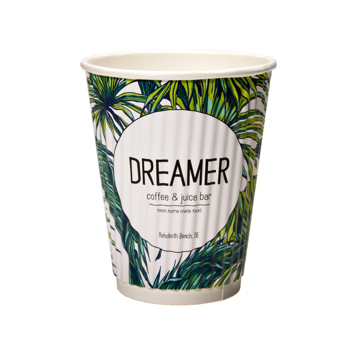 12 oz. Rippled Insulated Paper Cup 1