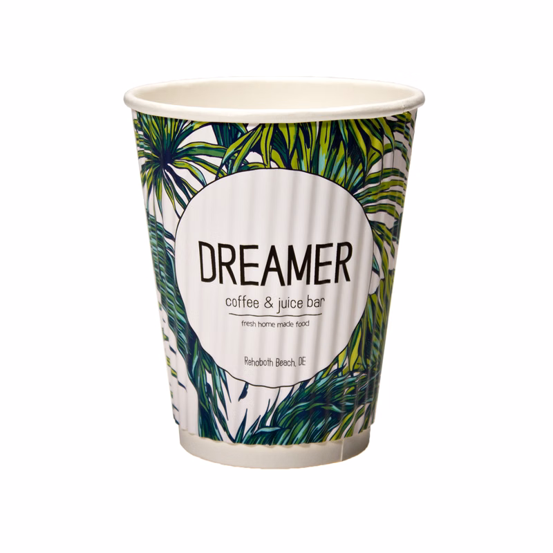 12 oz. Rippled Insulated Paper Cup