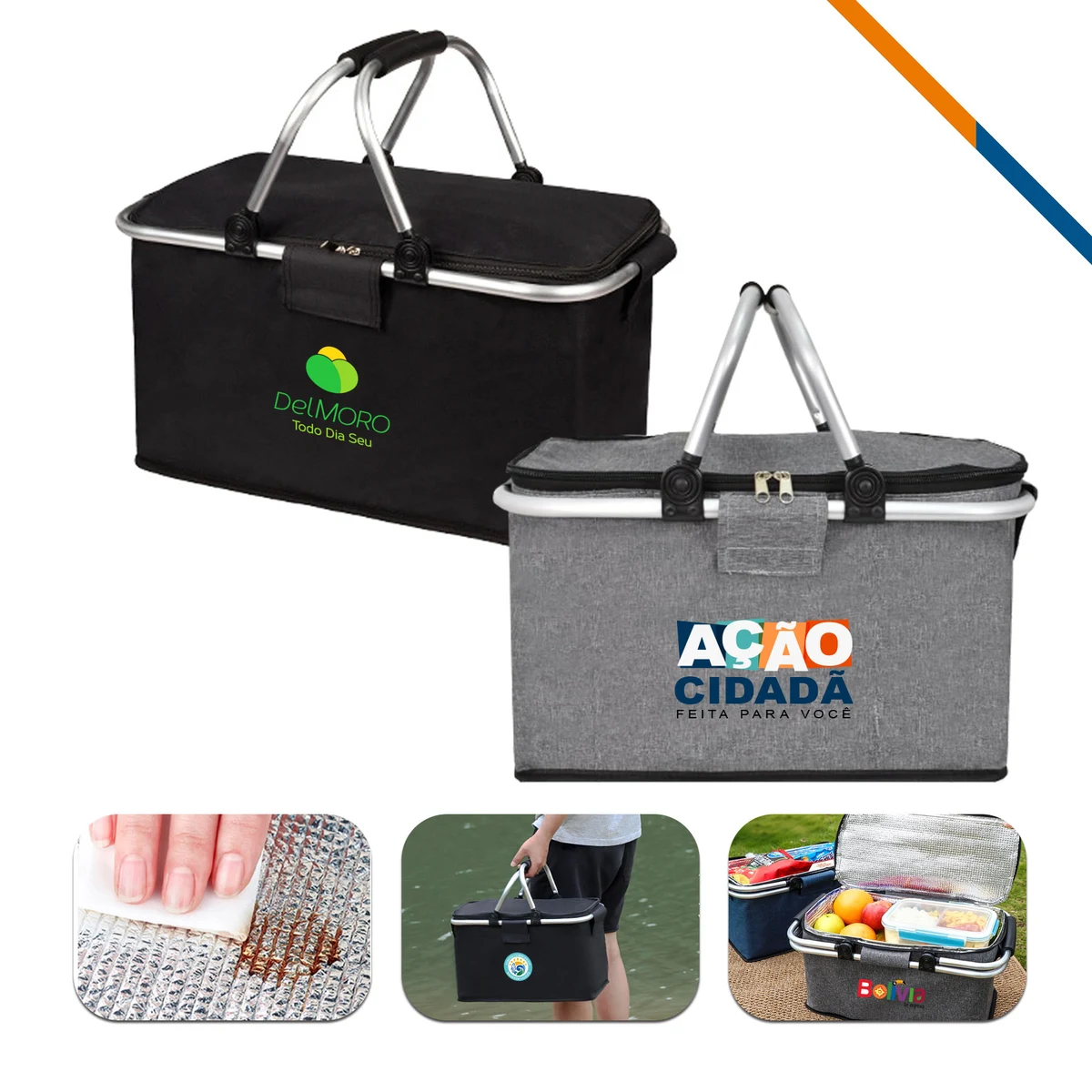 Zepic Collapsible Picnic Cooler Basket 1