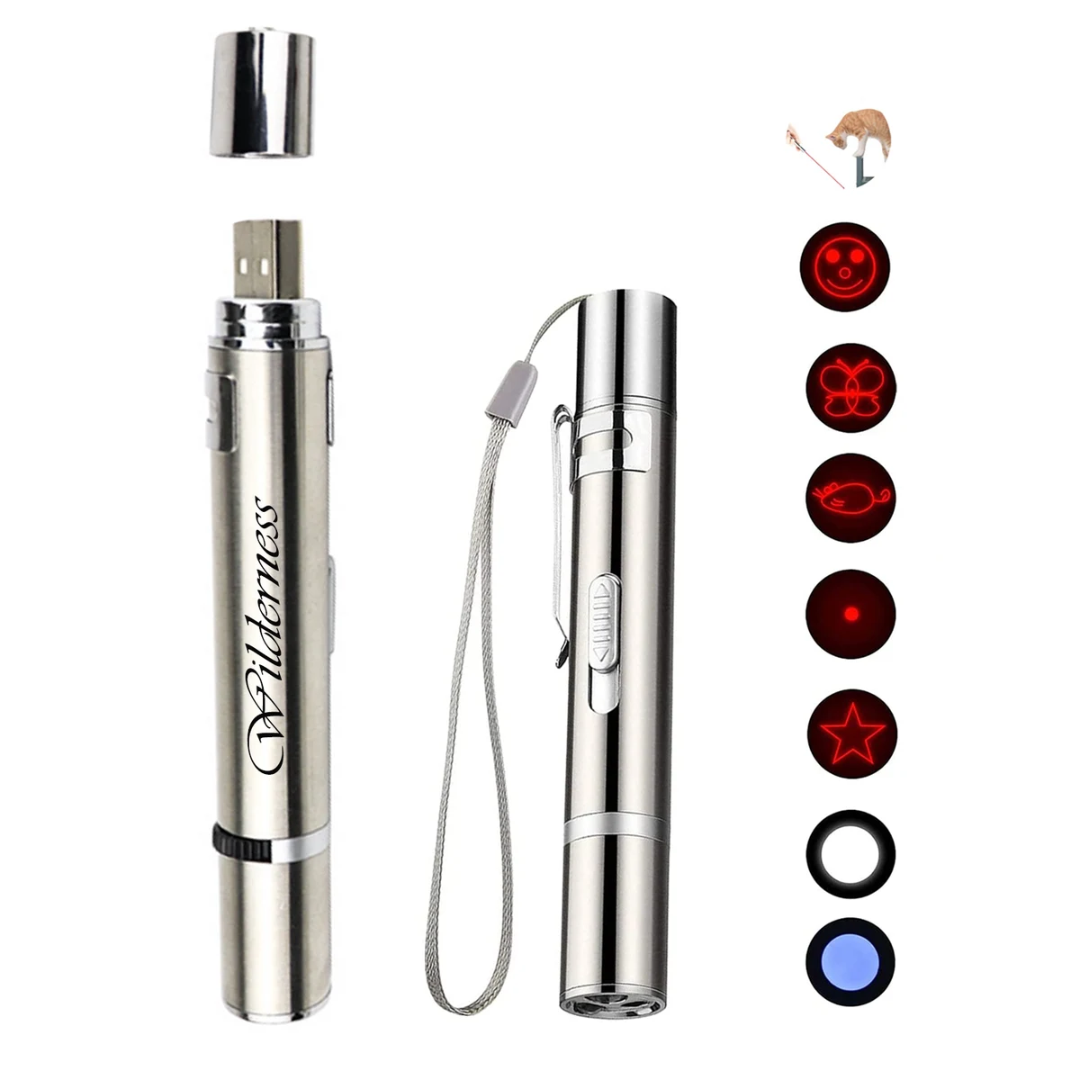 Multimode Led Laser Pointer Pen Pet Cat Toy 1
