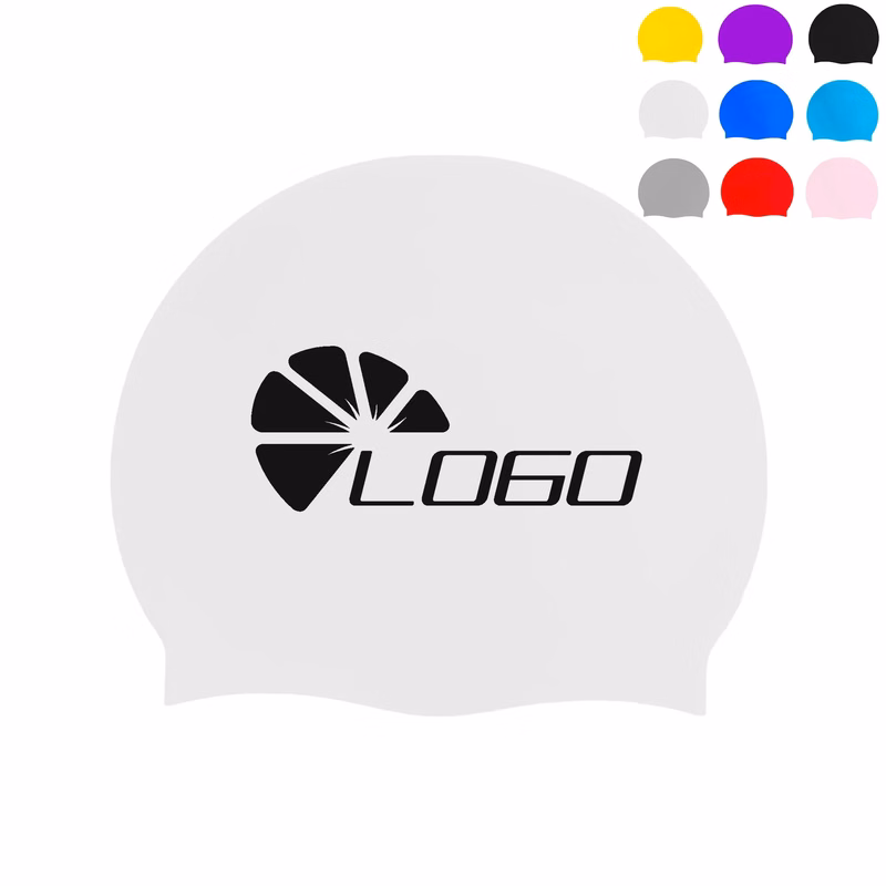 MOQ20 Silicone Swimming Cap Colorfast Printing