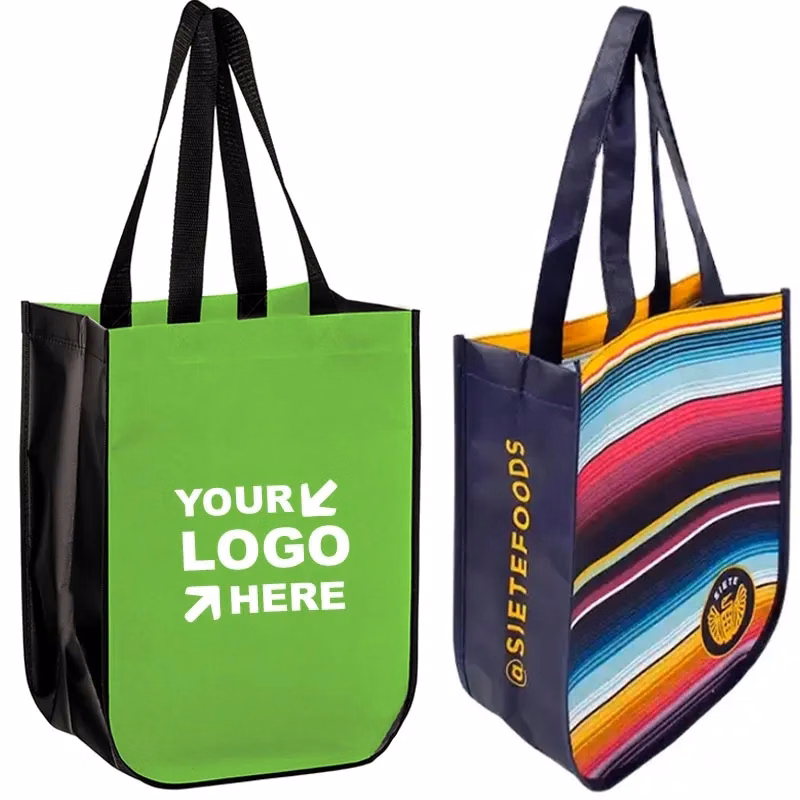 Round Cornered RPET Laminated Shopping Bag