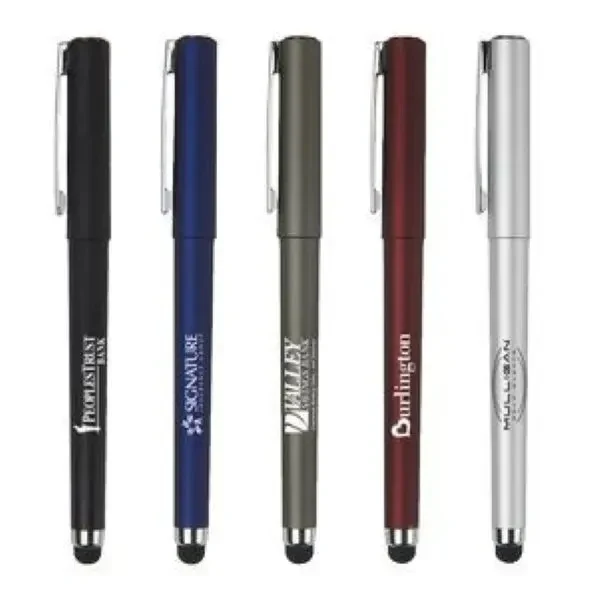 Custom Gel Pen with Stylus Tip and Metallic Barrel — Professional Touch Screen Writing 1