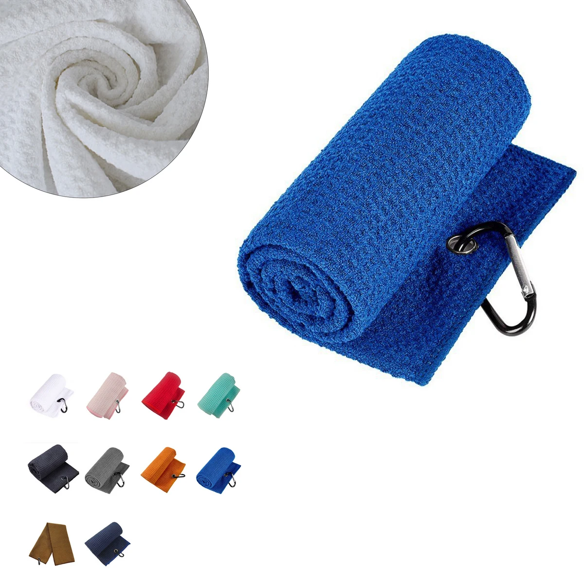 MOQ 20 pcs Microfiber Waffle Golf Towel 1