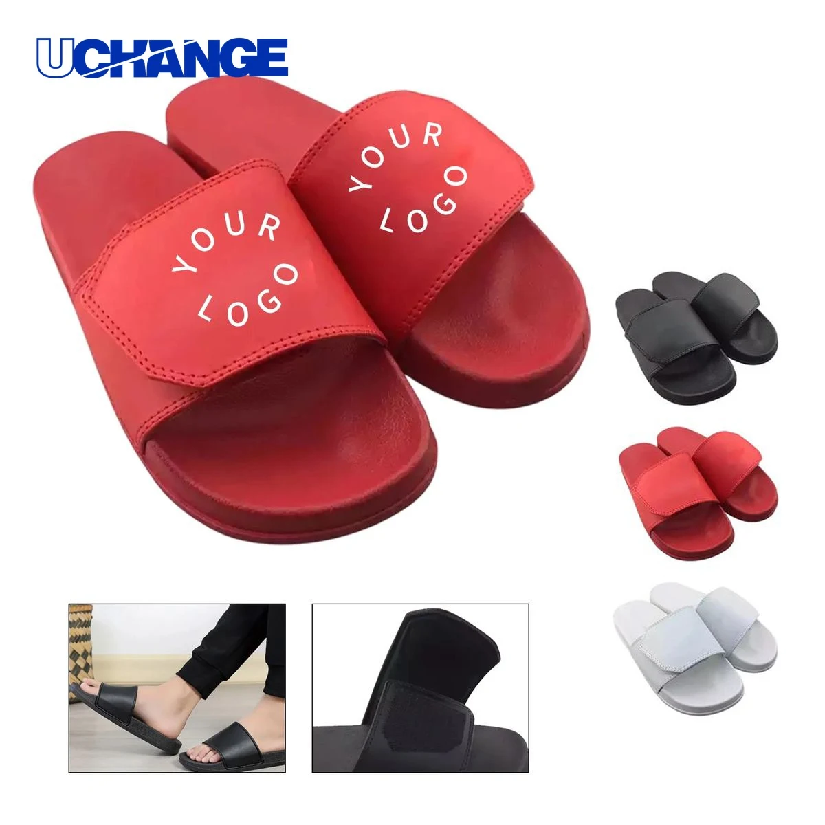 Lightweight PVC Sandals Footwear with Non Slip Footbed 1