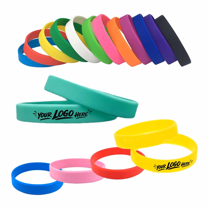 Custom Silicone Wristbands Colorful Event Rubber Bands