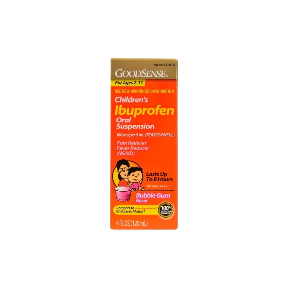 Children's Ibuprofen Oral Suspension - Bubblegum 4 oz 1