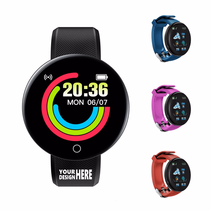 Customizable Round Screen Smart Bracelet - Health Monitor