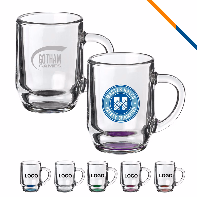 Libbey Uster Glass Mugs - 10 OZ.