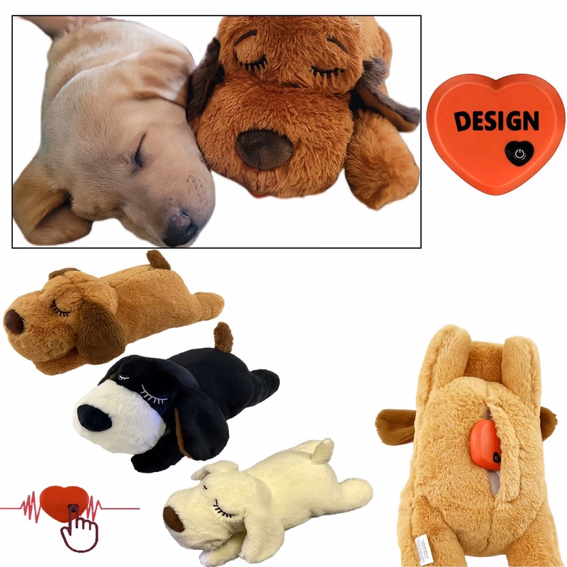 Soothing Heartbeat Plush Toy For Pet Anxiety Relief