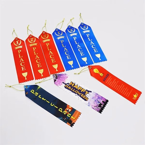 Custom 2" x 6" Sublimated Polyester Award Ribbons — Personalized Recognition Honors