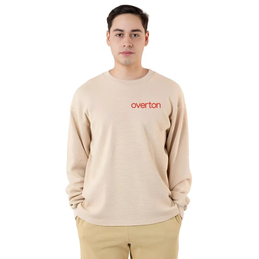 Long Sleeve Heavy Thermal Unisex Crew Neck, custom hoodie or sweatshirt with logo imprint 1
