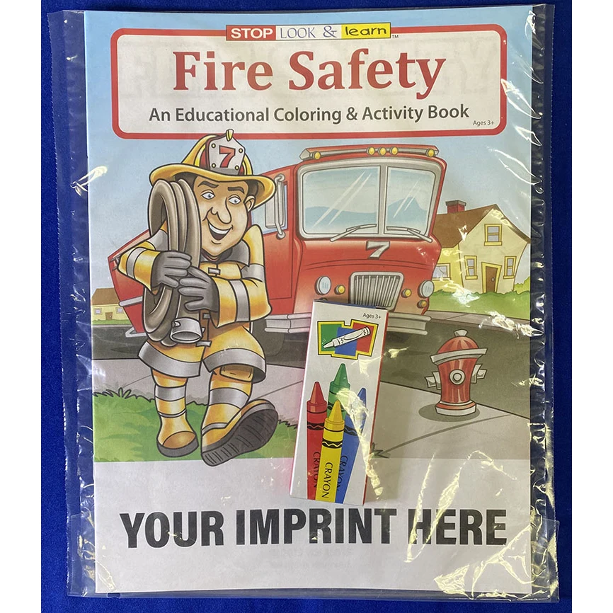 COLORING SET - Fire Safety Coloring Book Fun Pack 1
