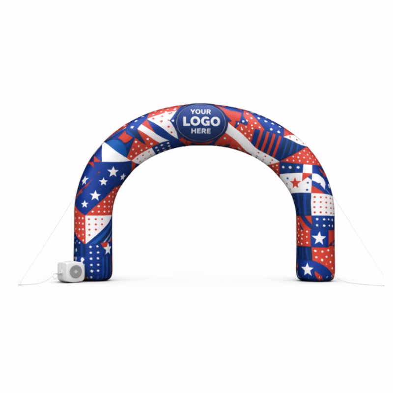 30' Cold Air Arch Round Digital Logo