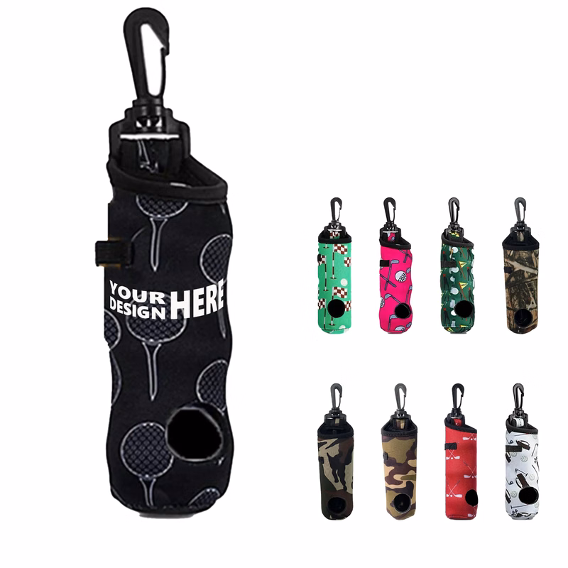 Colorful Neoprene Golf Ball Bag with Hook