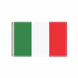 National Flag, Italy, Double-Sided - 96"W x 60"H