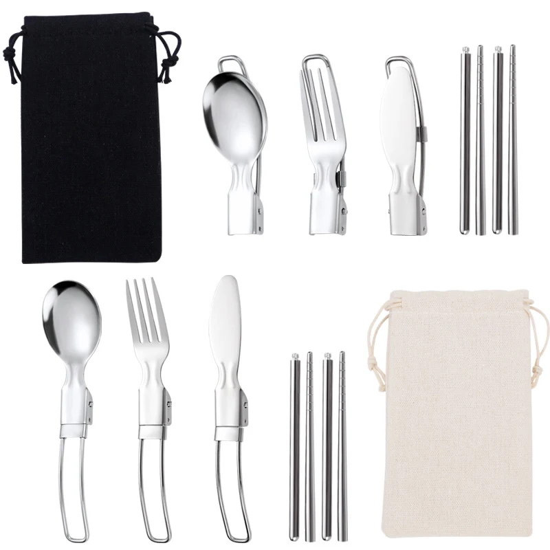 Folding Camping Picnic Cutlery Utensil Set 1
