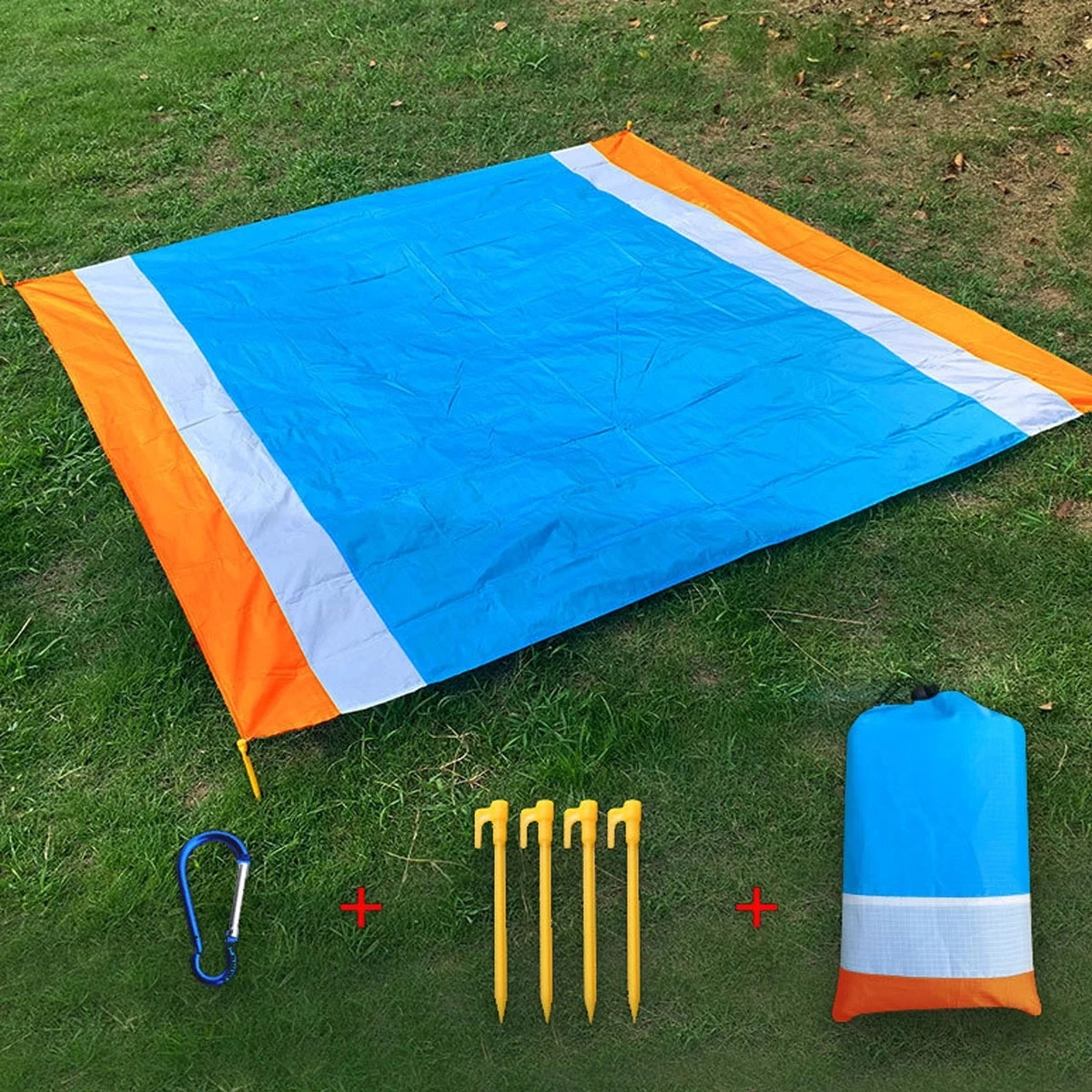Sand Proof Waterproof Quick Drying Compact Beach Mat 83"X79" 1