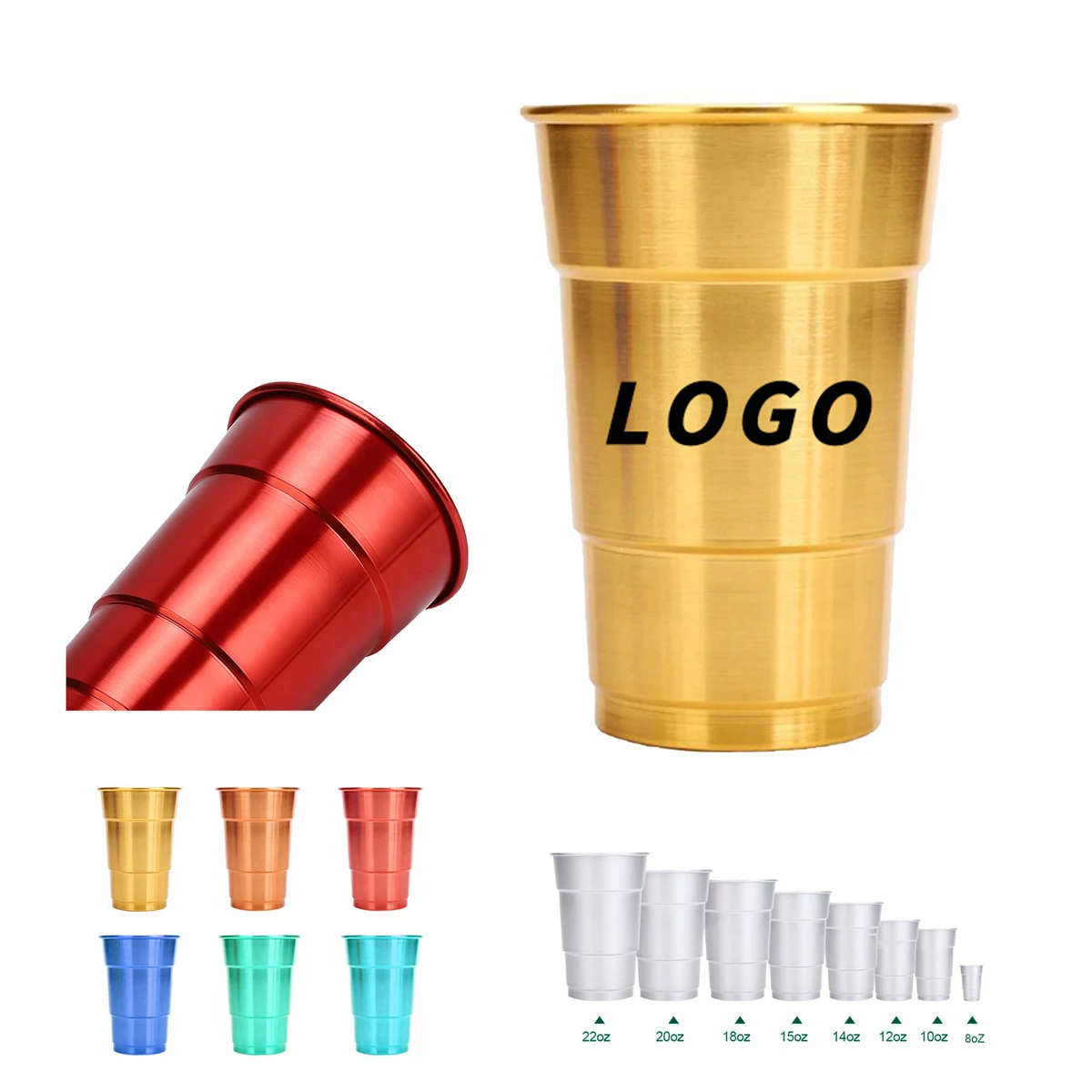 16.9oz Aluminum Cup 1