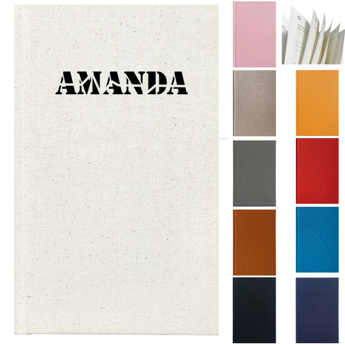 A5 Linen Hardcover Gratitude Journal 1
