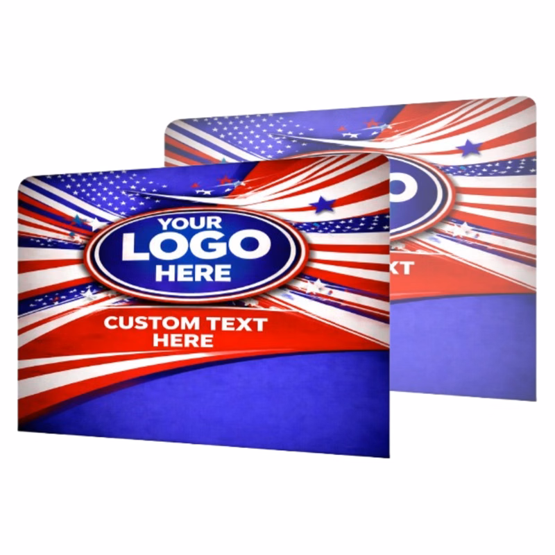8' INDOOR SHOW TUBE DISPLAY WITH ONE SIDE GRAPHICS, FABRIC ONLY