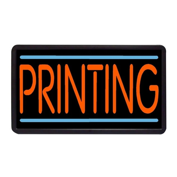 Printing 13" x 24" Simulated Neon Sign 1