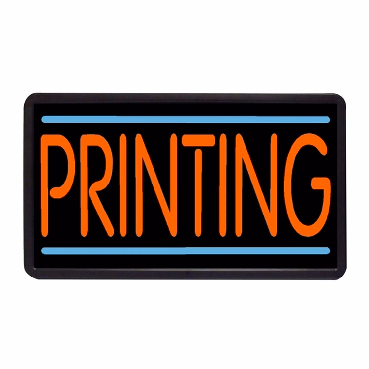 Printing 13" x 24" Simulated Neon Sign