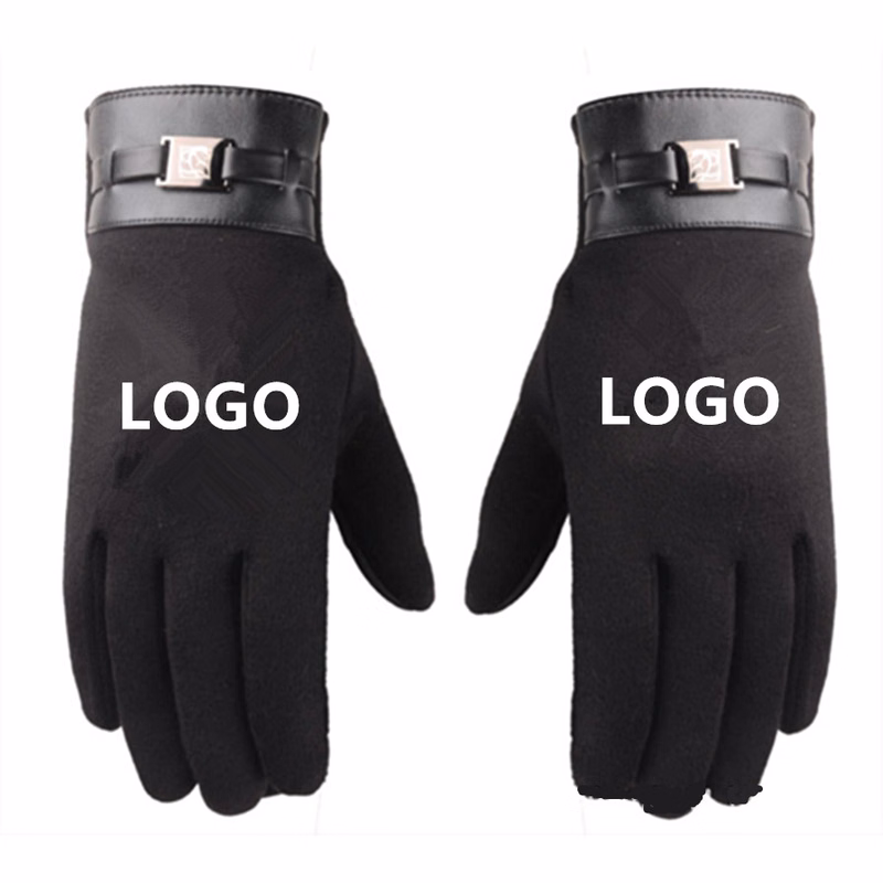 Touch screen Outdoor Warm Riding Adjustable Suede Gloves