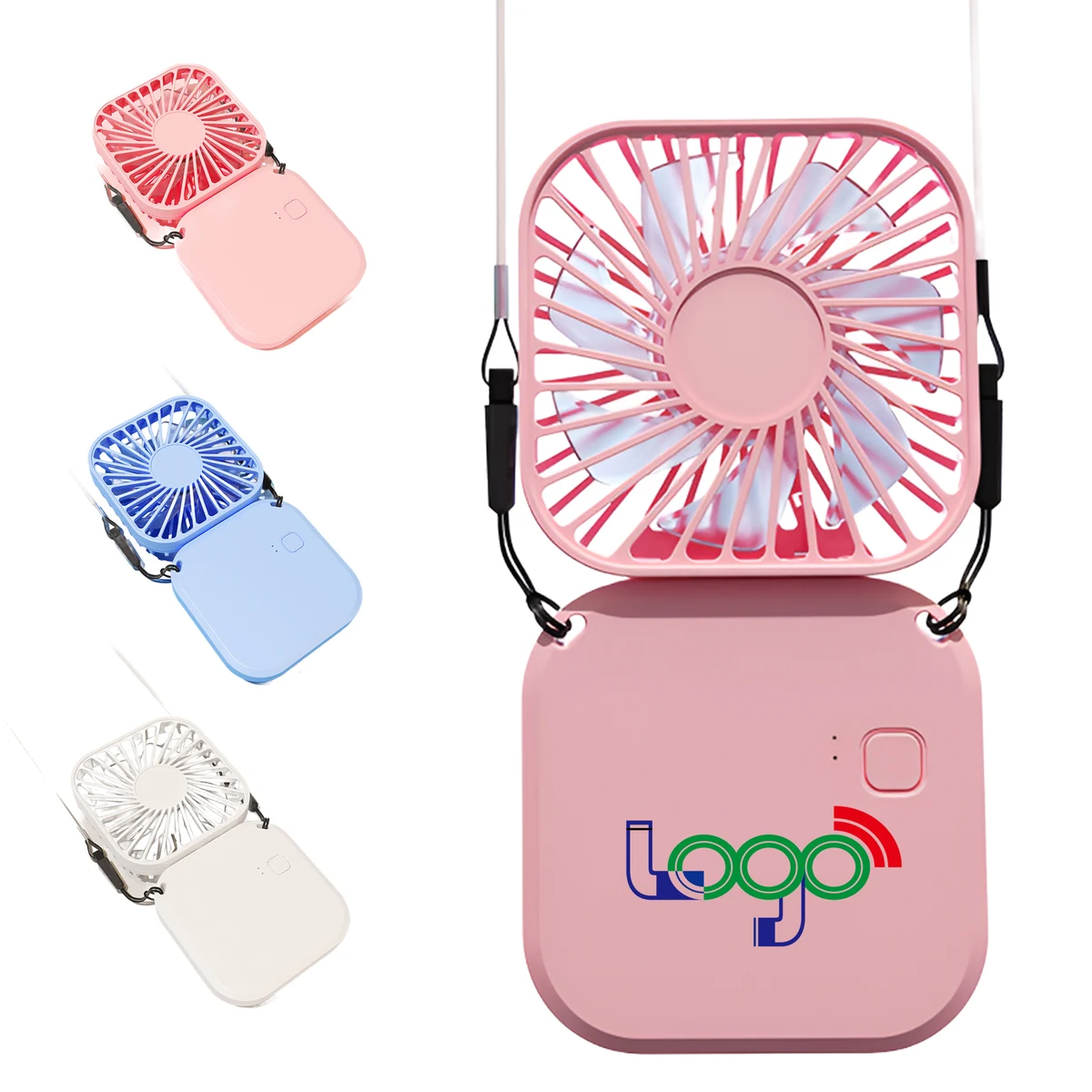 MOQ 50 Portable Neck Hanging Fan USB Rechargeable Mini Fan 1
