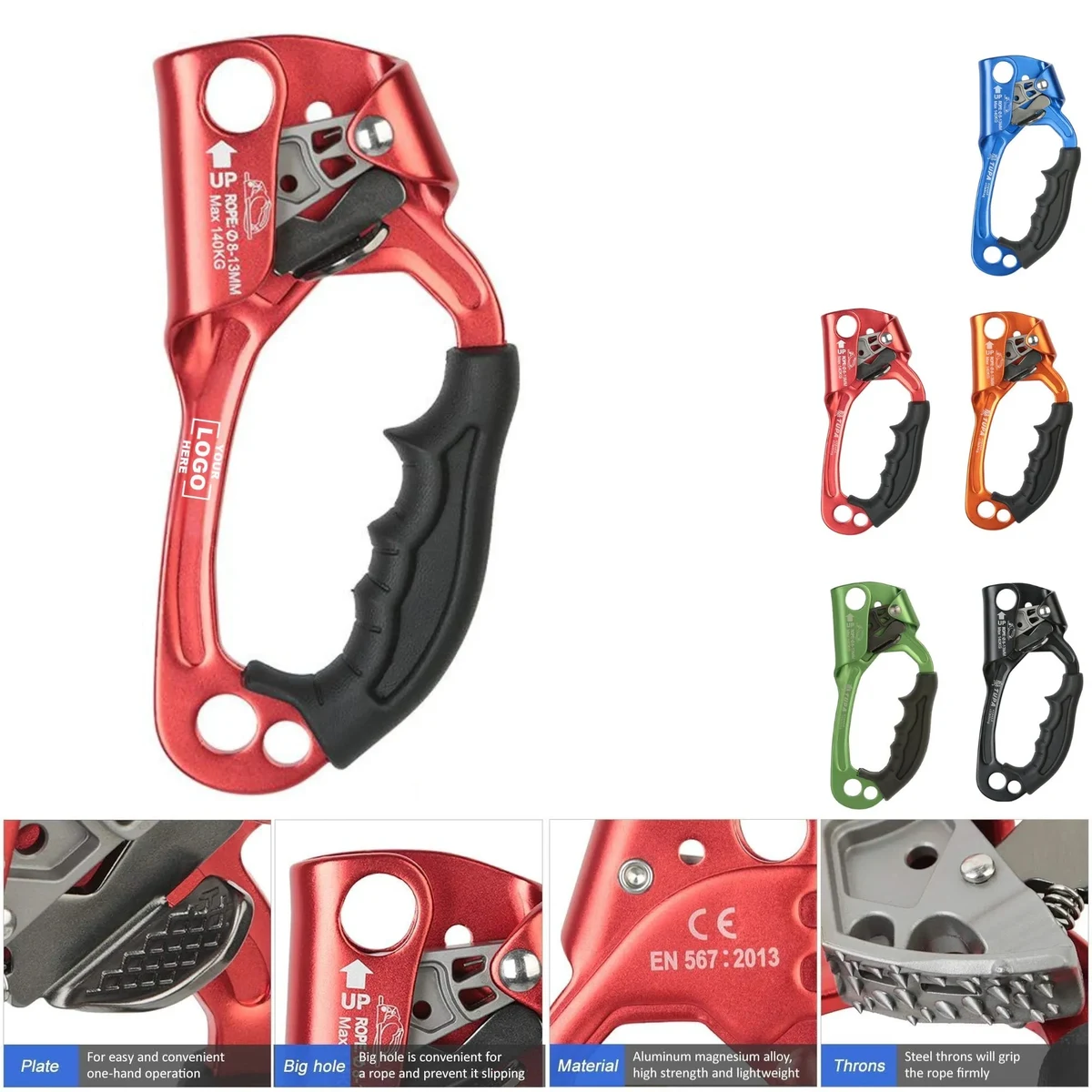 Magnesium Aluminum Alloy Hand Rope Climber 1