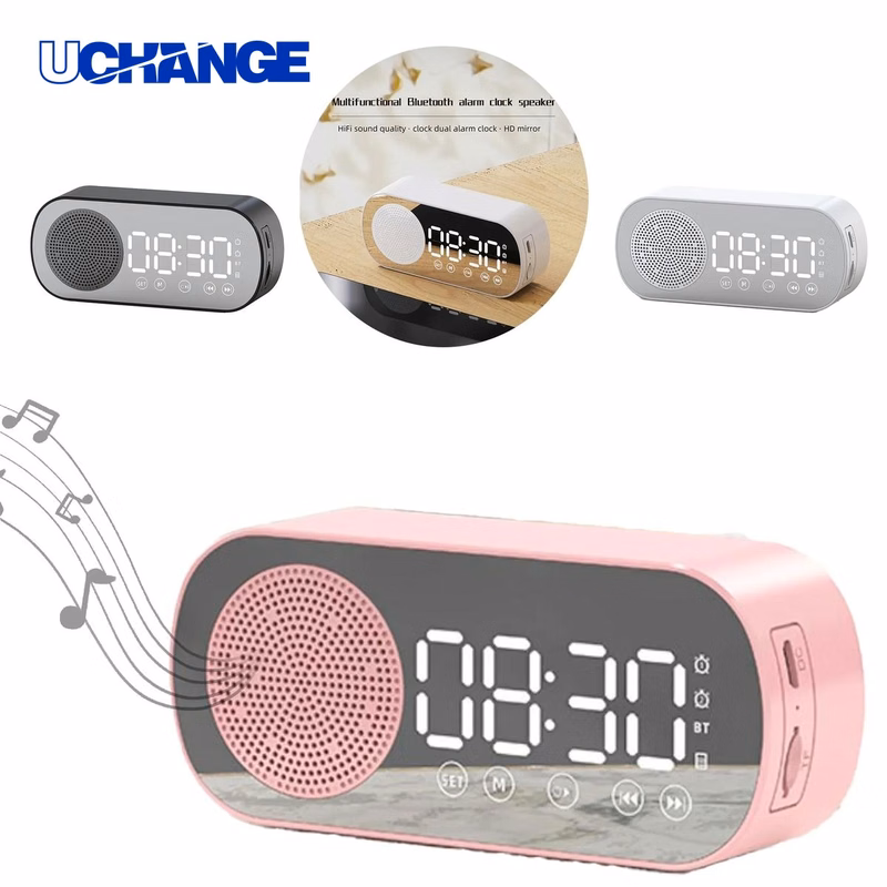 Wireless Speaker Clock with Mirror Display