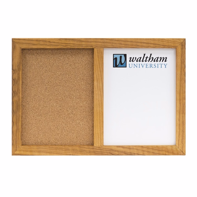 Oak Frame Combination Board - 18" x 12"