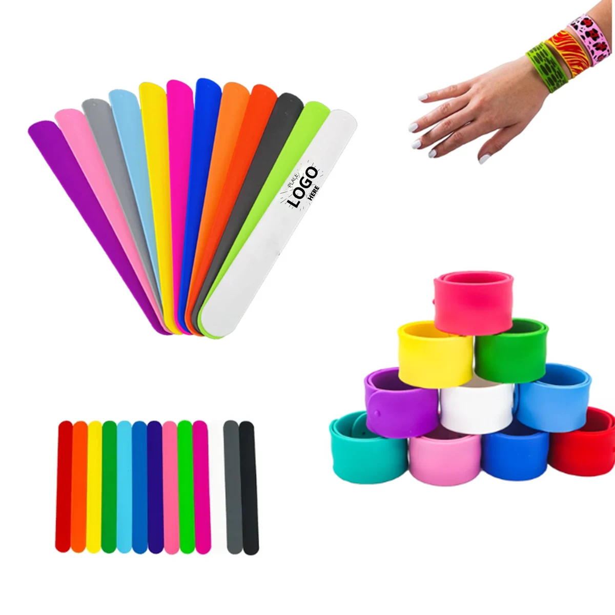 Bulk Silicone Slap Bracelet 1