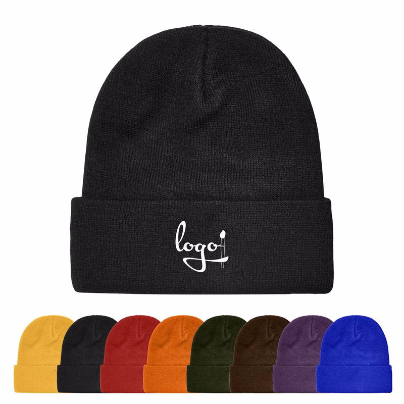 Beanie Soft Knit Cuffed Winter Hat