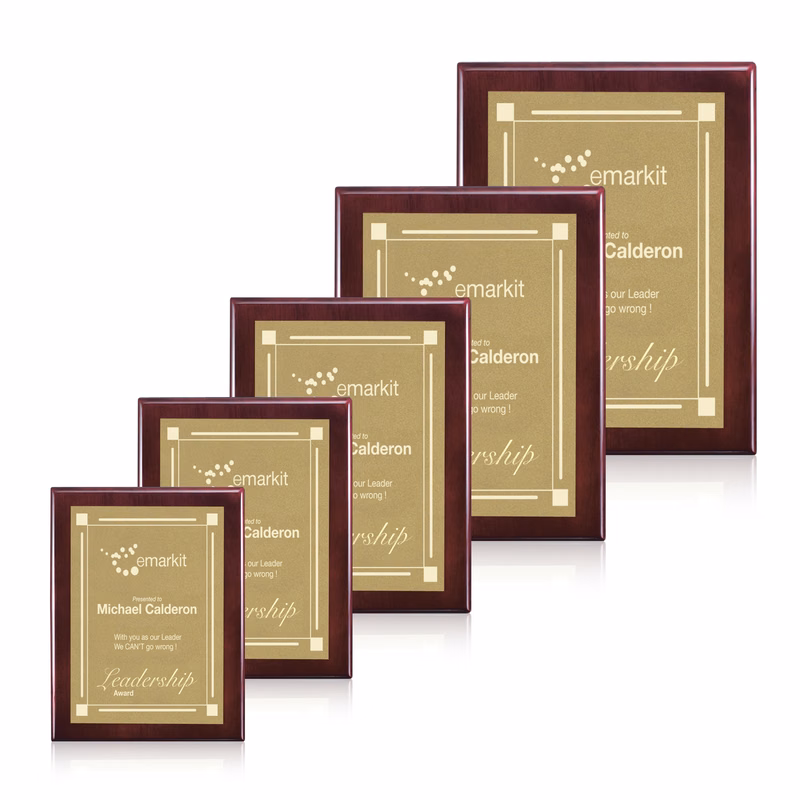 Oakleigh/Warden Plaque - Rosewood Finish