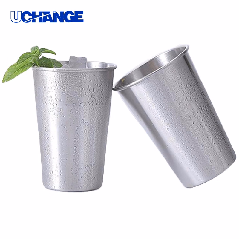 Single Wall Stainless Steel Pint Cup Container (16 OZ)