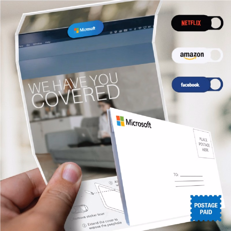 Custom Branded Greeting Card with Webcam Cover