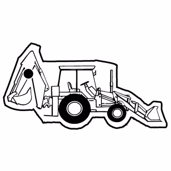 Backhoe 1 Key Tag (Spot Color)
