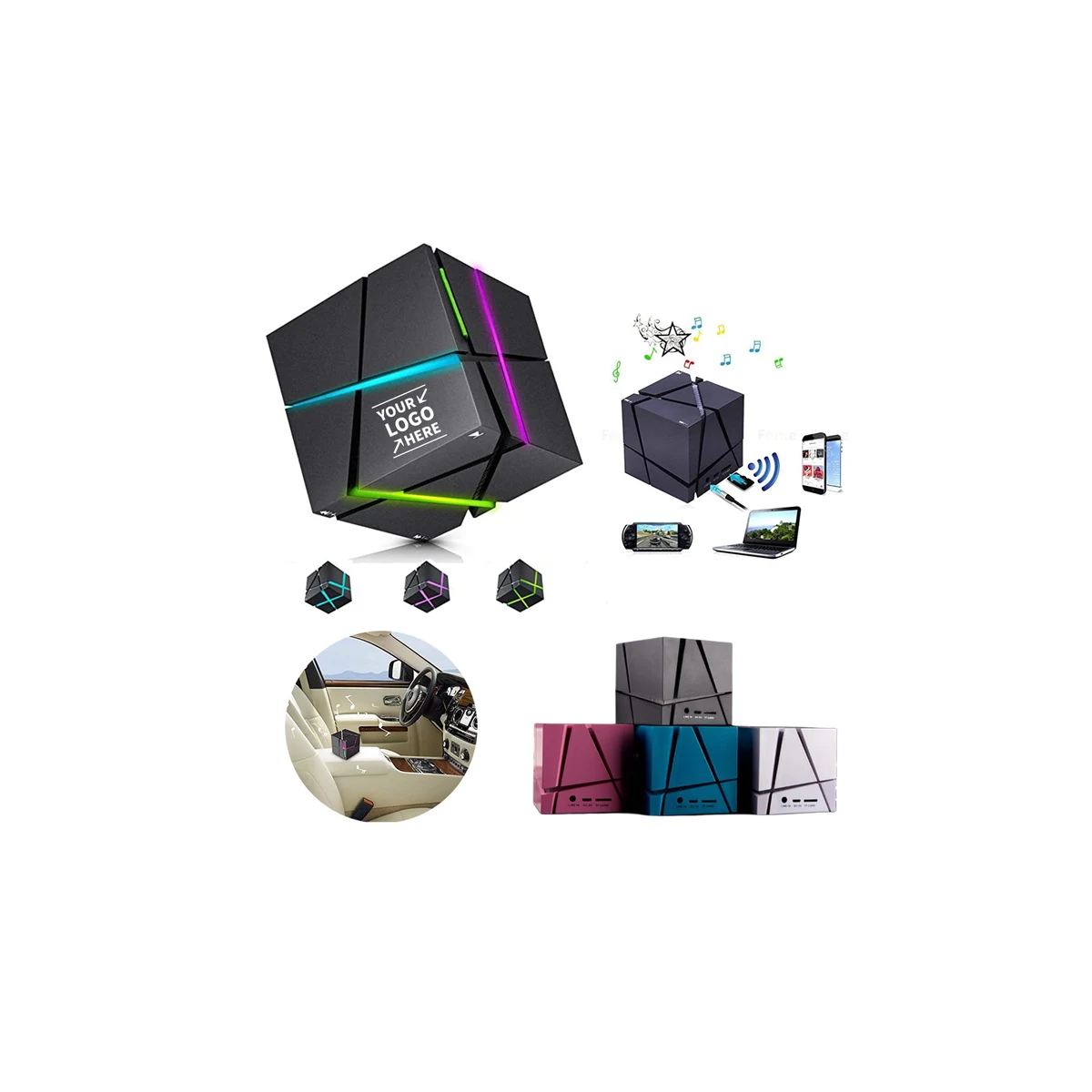 Portable Cube Wireless Speaker 1
