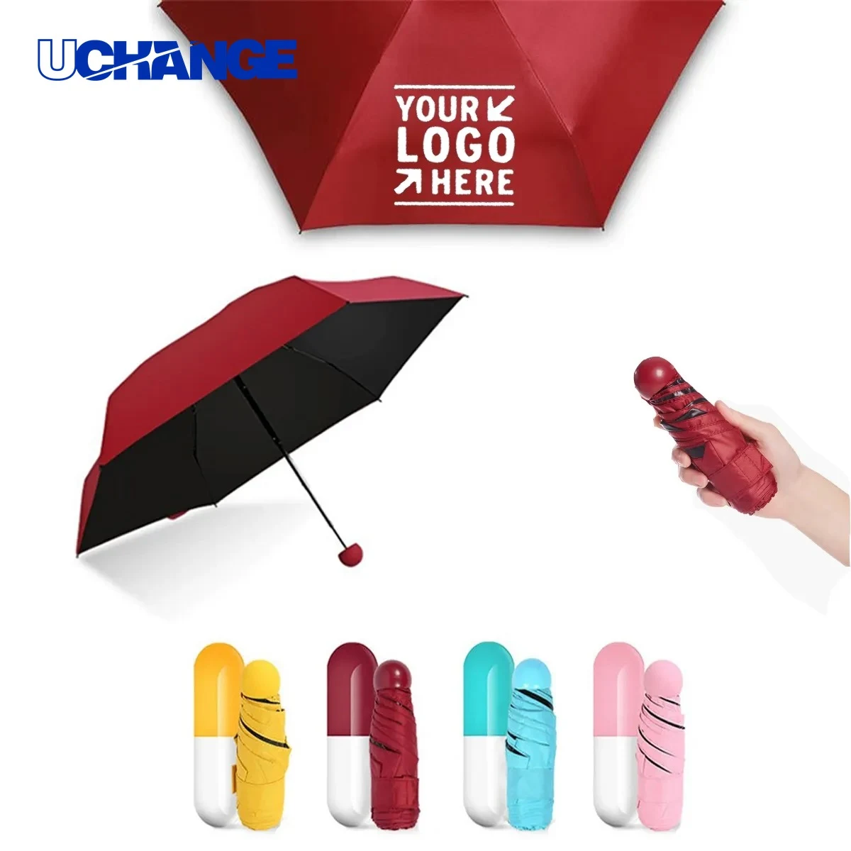 Mini Pocket Folding Capsule Umbrella 1